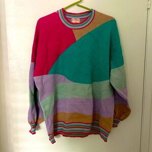 Show me your mumu colorblock sweater